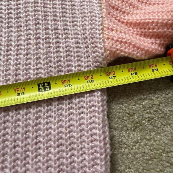 Princess Polly Naomi Cardigan Sweater XS/S Oversized Colorblock Yellow Pink - Picture 10 of 12